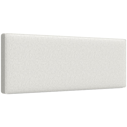 Linen-Effect Padded Floating Headboard, 63 x 24 in (Cream)