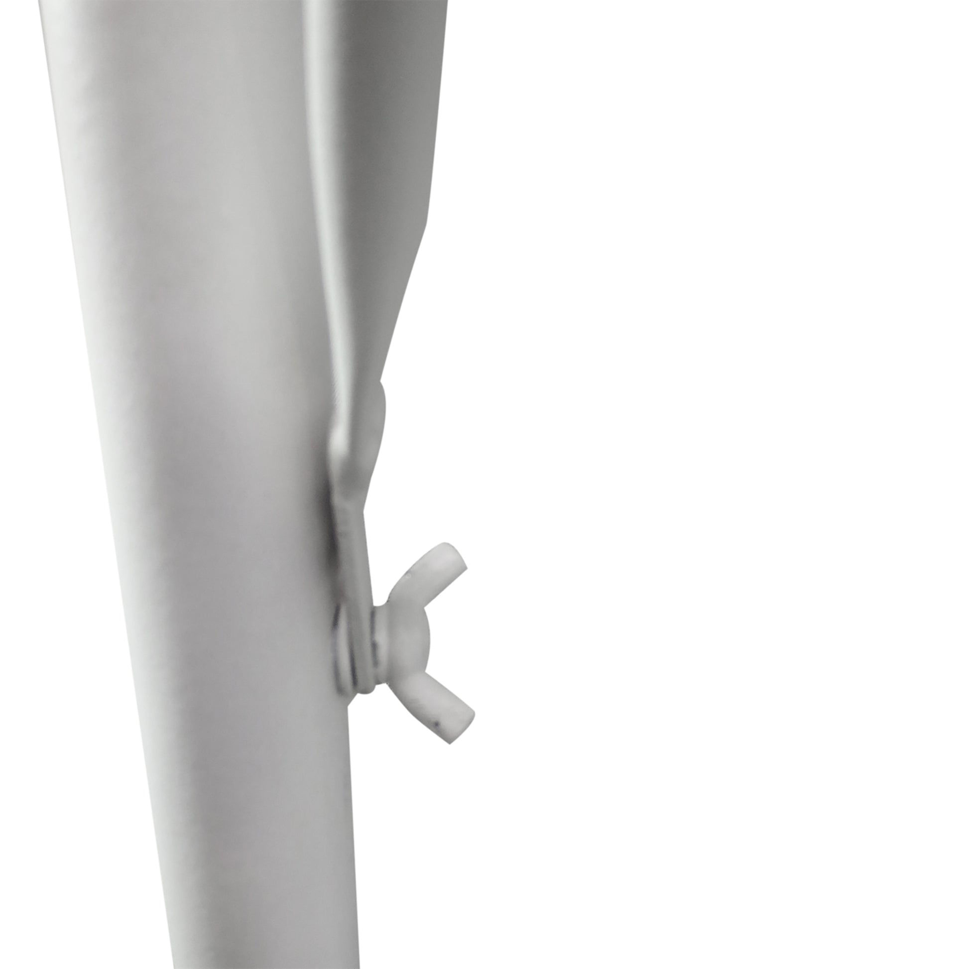 Balcony Hanging Table 3-Level Adjustable Hanging Table Made of Metal Weatherproof Balcony Table Side Table for Balcony Railing Terrace Railing Table for Hanging 60 x 56.5 cm, White