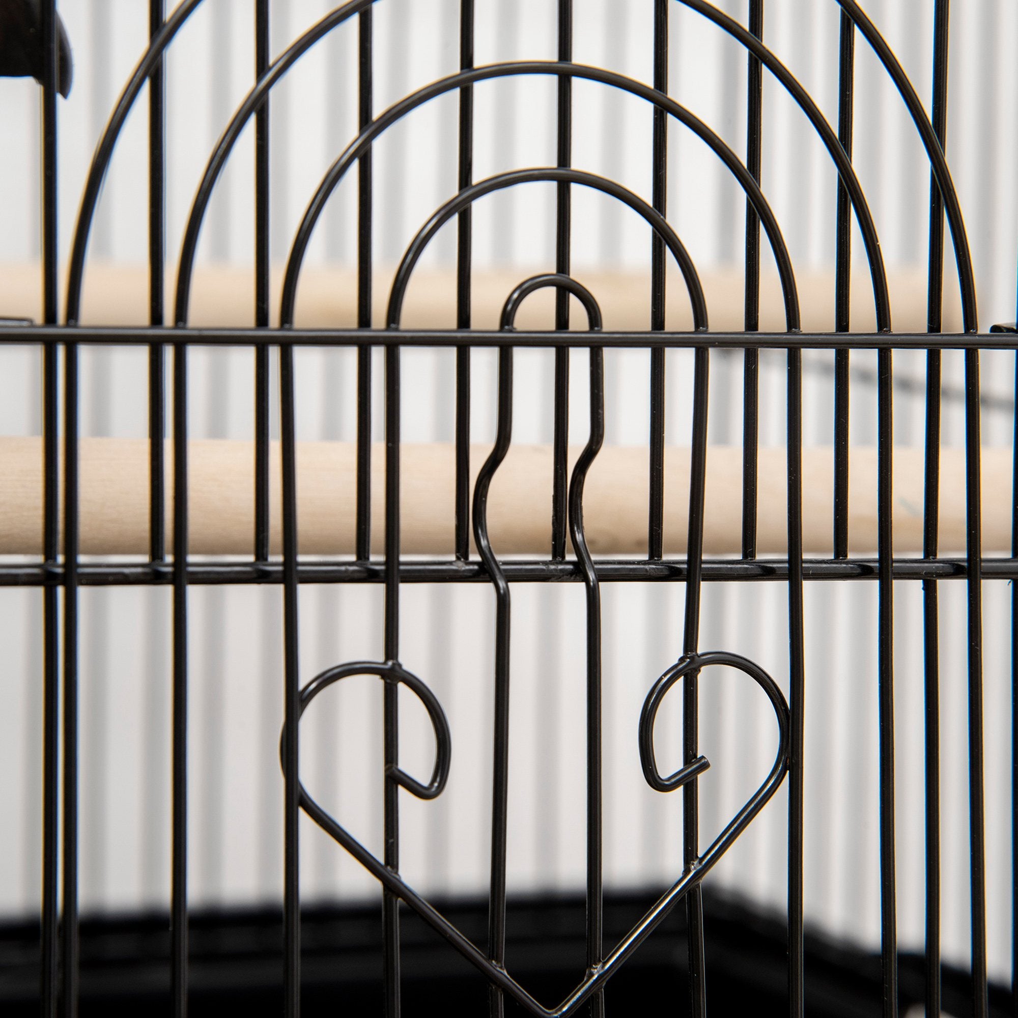 Steel Bird Cage Aviary with Feeders Perches Swing and Removable Tray Large Bird Cage for Parrots Canary Budgie 19.88x16.14x24.8 inches Black