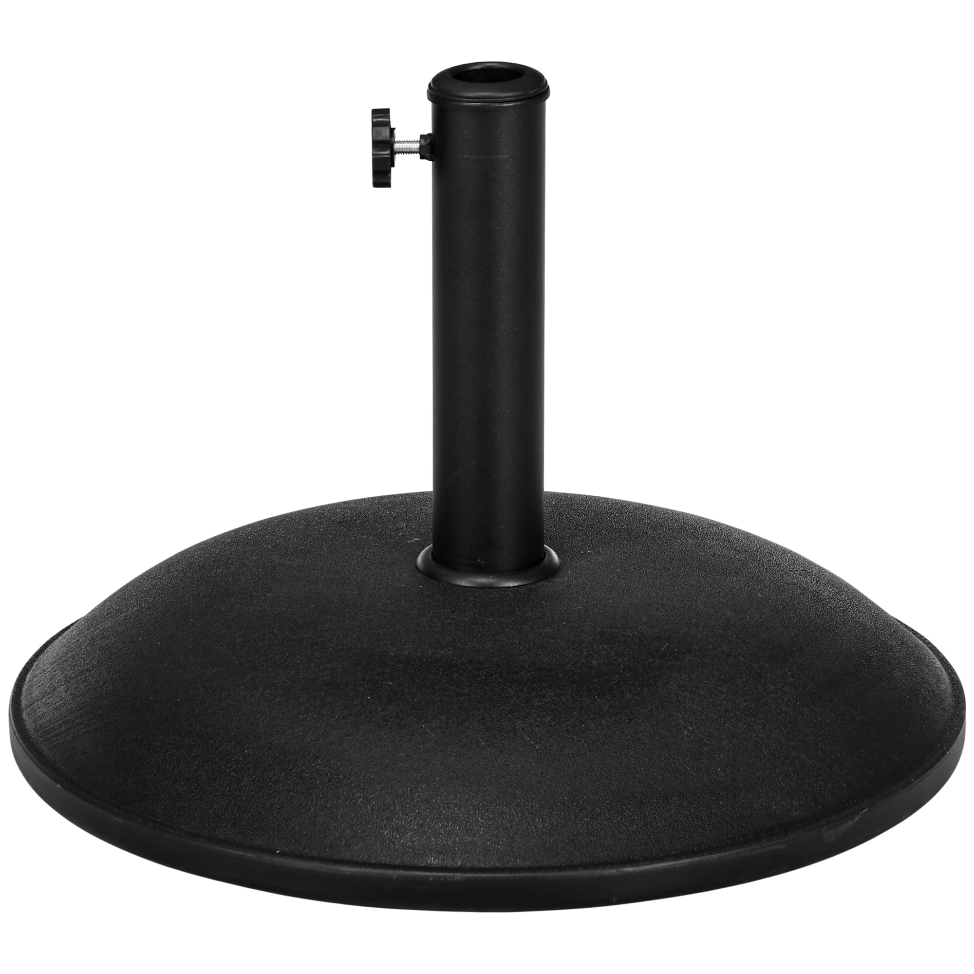 Stainless Steel Umbrella Stand with Handles, Semi-Circular Umbrella Holder, Umbrella Weight for Umbrella Ø3.8-Ø4.8 cm, for Balcony, Terrace, Garden, Bronze, Black