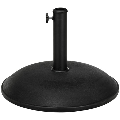 Stainless Steel Umbrella Stand with Handles, Semi-Circular Umbrella Holder, Umbrella Weight for Umbrella Ø3.8-Ø4.8 cm, for Balcony, Terrace, Garden, Bronze, Black