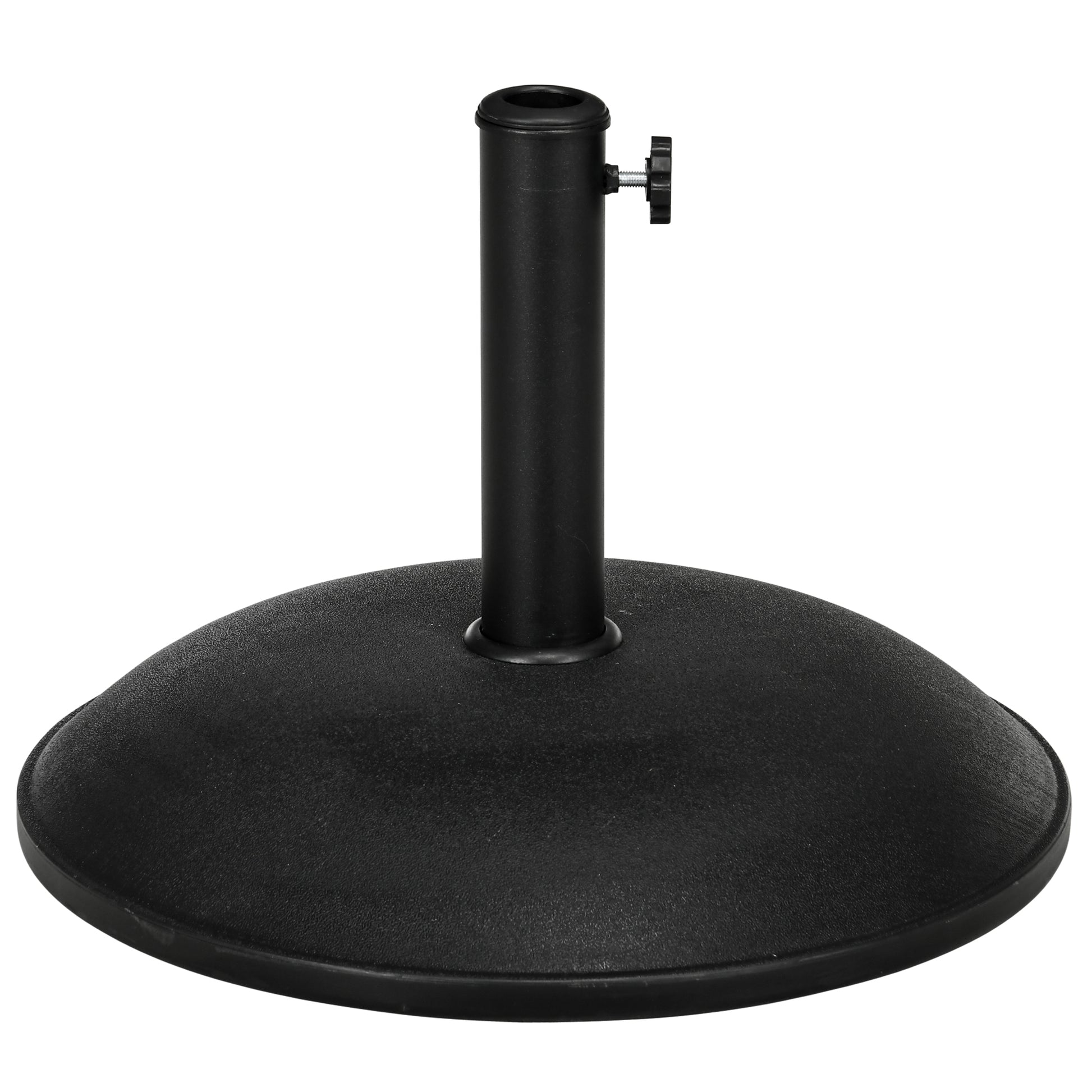 Stainless Steel Umbrella Stand with Handles, Semi-Circular Umbrella Holder, Umbrella Weight for Umbrella Ø3.8-Ø4.8 cm, for Balcony, Terrace, Garden, Bronze, Black