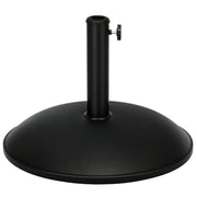 Stainless Steel Umbrella Stand with Handles, Semi-Circular Umbrella Holder, Umbrella Weight for Umbrella Ø3.8-Ø4.8 cm, for Balcony, Terrace, Garden, Bronze, Black