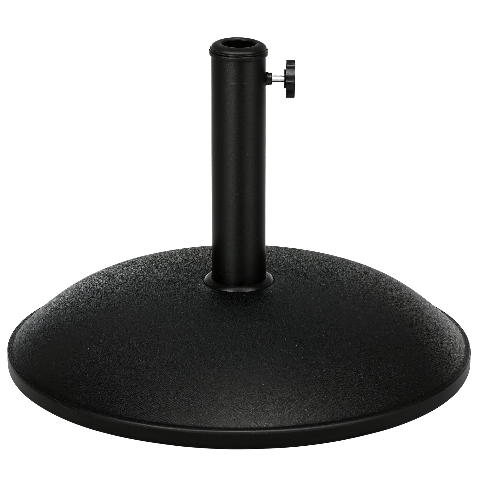 Stainless Steel Umbrella Stand with Handles, Semi-Circular Umbrella Holder, Umbrella Weight for Umbrella Ø3.8-Ø4.8 cm, for Balcony, Terrace, Garden, Bronze, Black