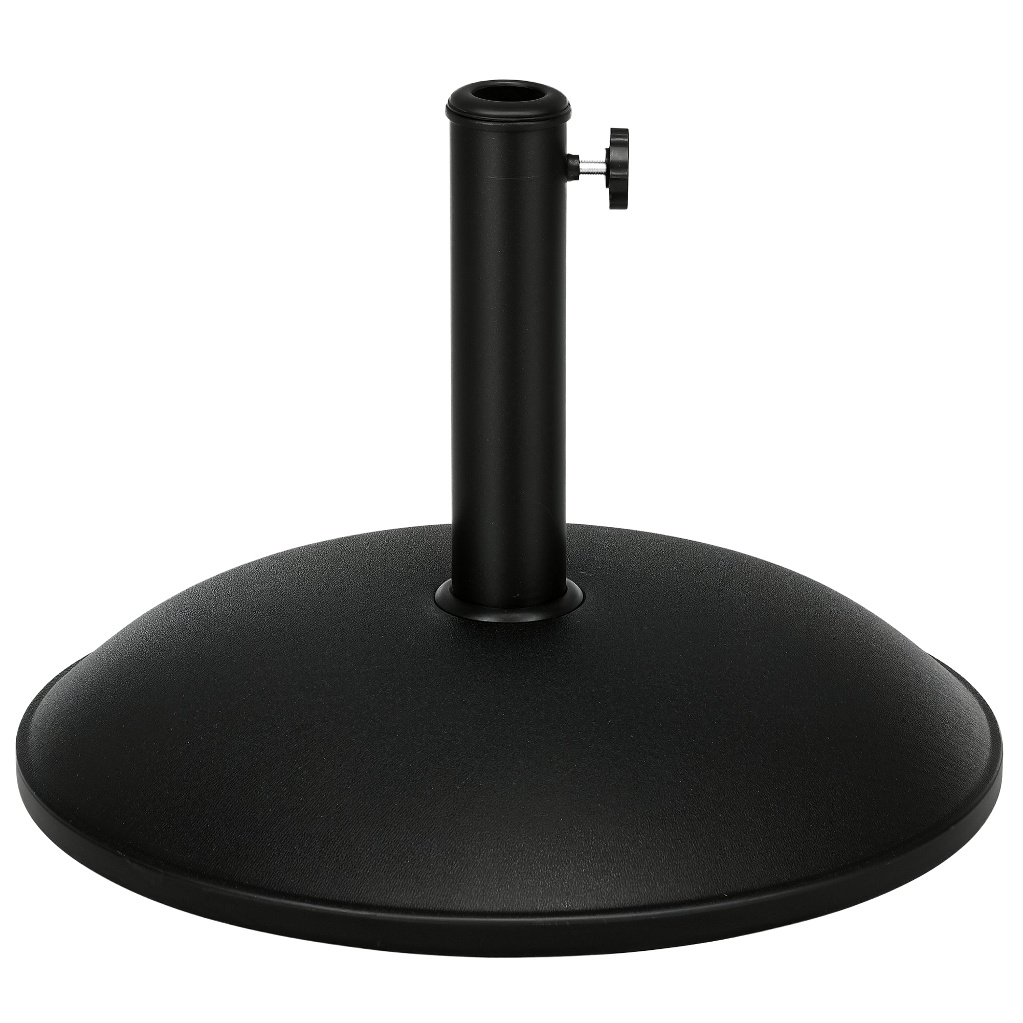 Stainless Steel Umbrella Stand with Handles, Semi-Circular Umbrella Holder, Umbrella Weight for Umbrella Ø3.8-Ø4.8 cm, for Balcony, Terrace, Garden, Bronze, Black
