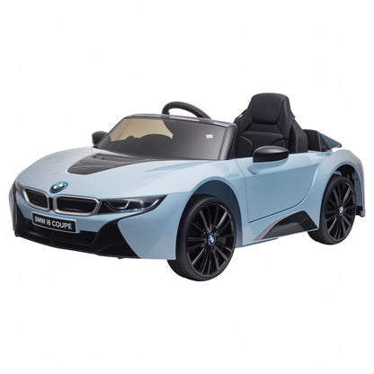 Electric Car for Kids 3-8 years 6V BMW I8 Coupe License with Remote Control, 2 Doors, Lights and Music, Electric Car in PP and Metal, 115x72.5x46 cm, Blue