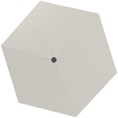 3m Umbrella Replacement Canopy Replacement Cover for Patio Umbrella with Superior Ventilation UV 30+ Protection Polyester Replacement Cover for Outdoor Parasol Cream