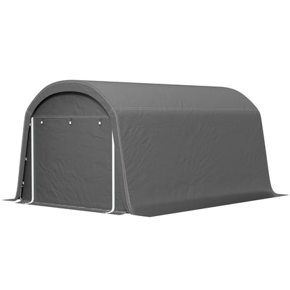 Bike Shed, Waterproof Bike Tent with Door, Anti-Dust Bike Cover, Shelter, Polyethylene Bike Shed Garage for Garden 300x450x230 cm, Dark Gray