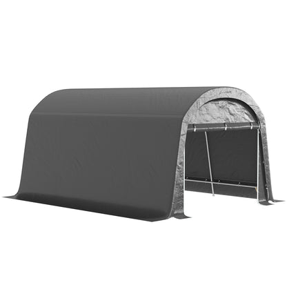 Bike Shed, Waterproof Bike Tent with Door, Anti-Dust Bike Cover, Shelter, Polyethylene Bike Shed Garage for Garden 300x450x230 cm, Dark Gray