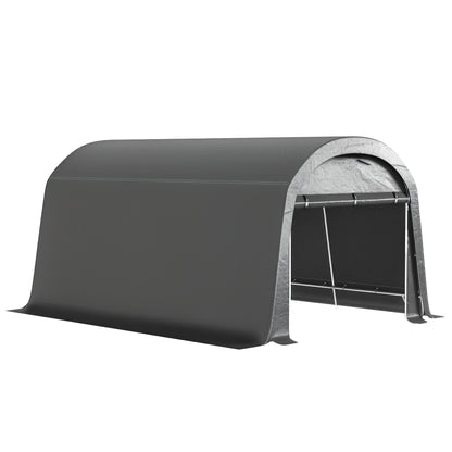 Bike Shed, Waterproof Bike Tent with Door, Anti-Dust Bike Cover, Shelter, Polyethylene Bike Shed Garage for Garden 300x450x230 cm, Dark Gray