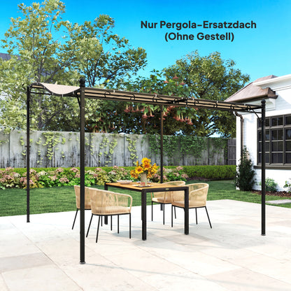Replacement Pergola Canopy, 298 x 293 cm – Sunshade for 3 x 3 m Gazebo, Cream White