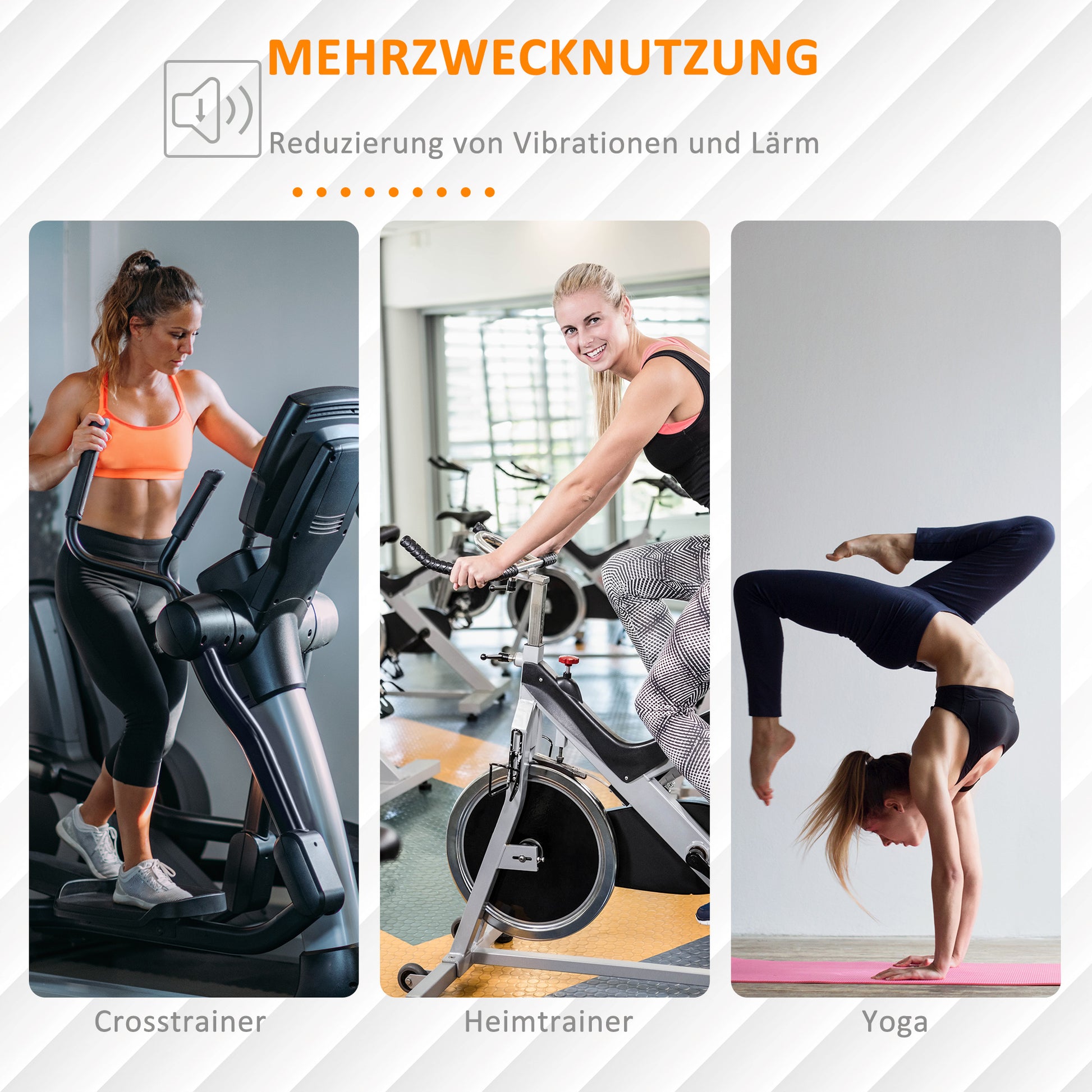Floor Protection Mat for Fitness Equipment Non-Slip Exercise Mat 6mm Thickness Underlayment Sports Mat Multipurpose Mat for Yoga Treadmill Exercise Bike Yoga Mat Floor Mat 180x90 cm Black
