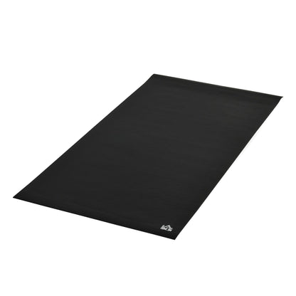 Floor Protection Mat for Fitness Equipment Non-Slip Exercise Mat 6mm Thickness Underlayment Sports Mat Multipurpose Mat for Yoga Treadmill Exercise Bike Yoga Mat Floor Mat 180x90 cm Black