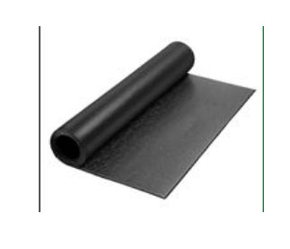 Floor Protection Mat for Fitness Equipment Non-Slip Exercise Mat 6mm Thickness Underlayment Sports Mat Multipurpose Mat for Yoga Treadmill Exercise Bike Yoga Mat Floor Mat 180x90 cm Black