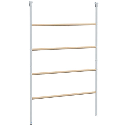 Wooden Chicken Perch Ladder, Chicken ladder Chicken playground Perch Climbing frame for 4-6 chickens 140 x 86 x 2.5 cm Natural wood