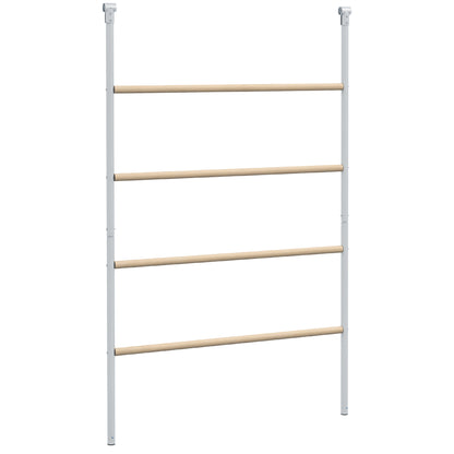 Wooden Chicken Perch Ladder, Chicken ladder Chicken playground Perch Climbing frame for 4-6 chickens 140 x 86 x 2.5 cm Natural wood