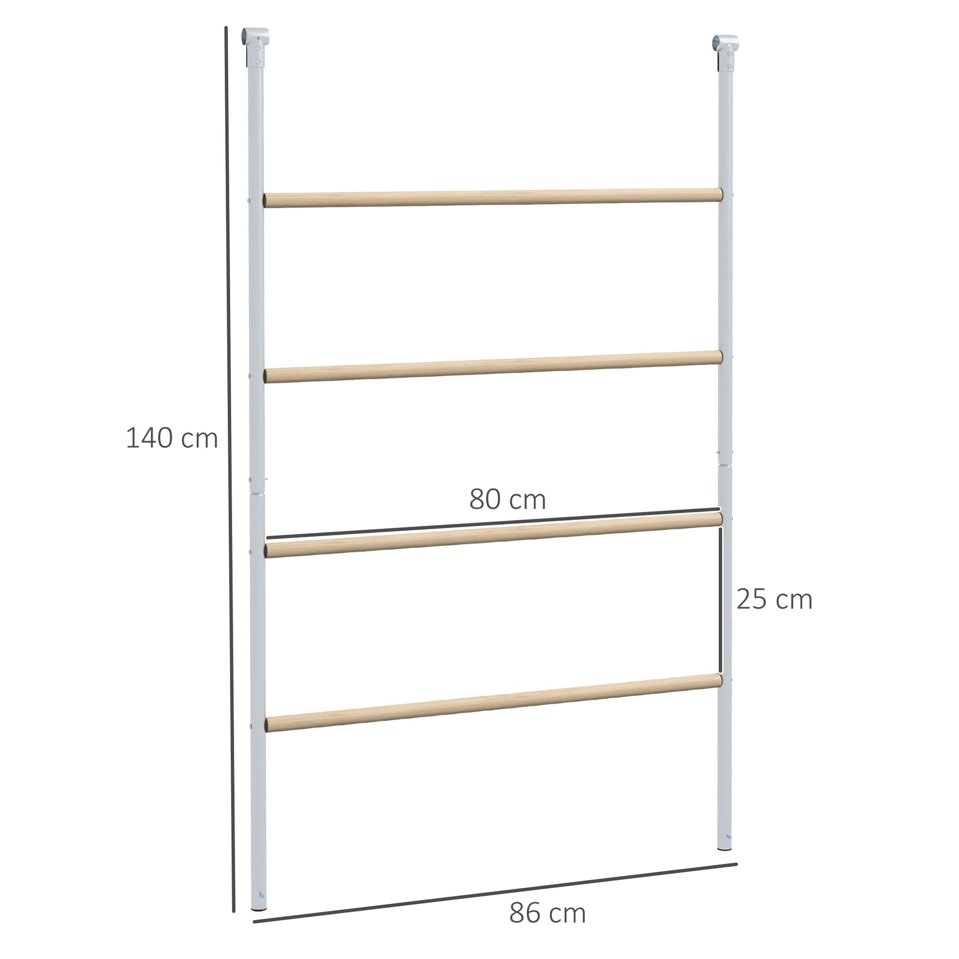 Wooden Chicken Perch Ladder, Chicken ladder Chicken playground Perch Climbing frame for 4-6 chickens 140 x 86 x 2.5 cm Natural wood