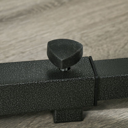 SPORTNOW Multifunctional Weight Bar Support with Adjustable Width and Height Muscular Rack with Steel Frame Load 150 kg for Gym Home Training Black