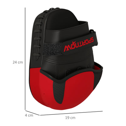 SPORTNOW Boxing Mitts Muay Thai MMA Curved Pads for Boxing Training Boxing Karate Taekwondo Kickboxing Training Sparring Martial Arts Red