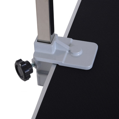 Folding Grooming Table Pet Grooming Table Shearing Table Grooming Table for Dogs Cats Metal Black 81 x 48.5 x 80 cm