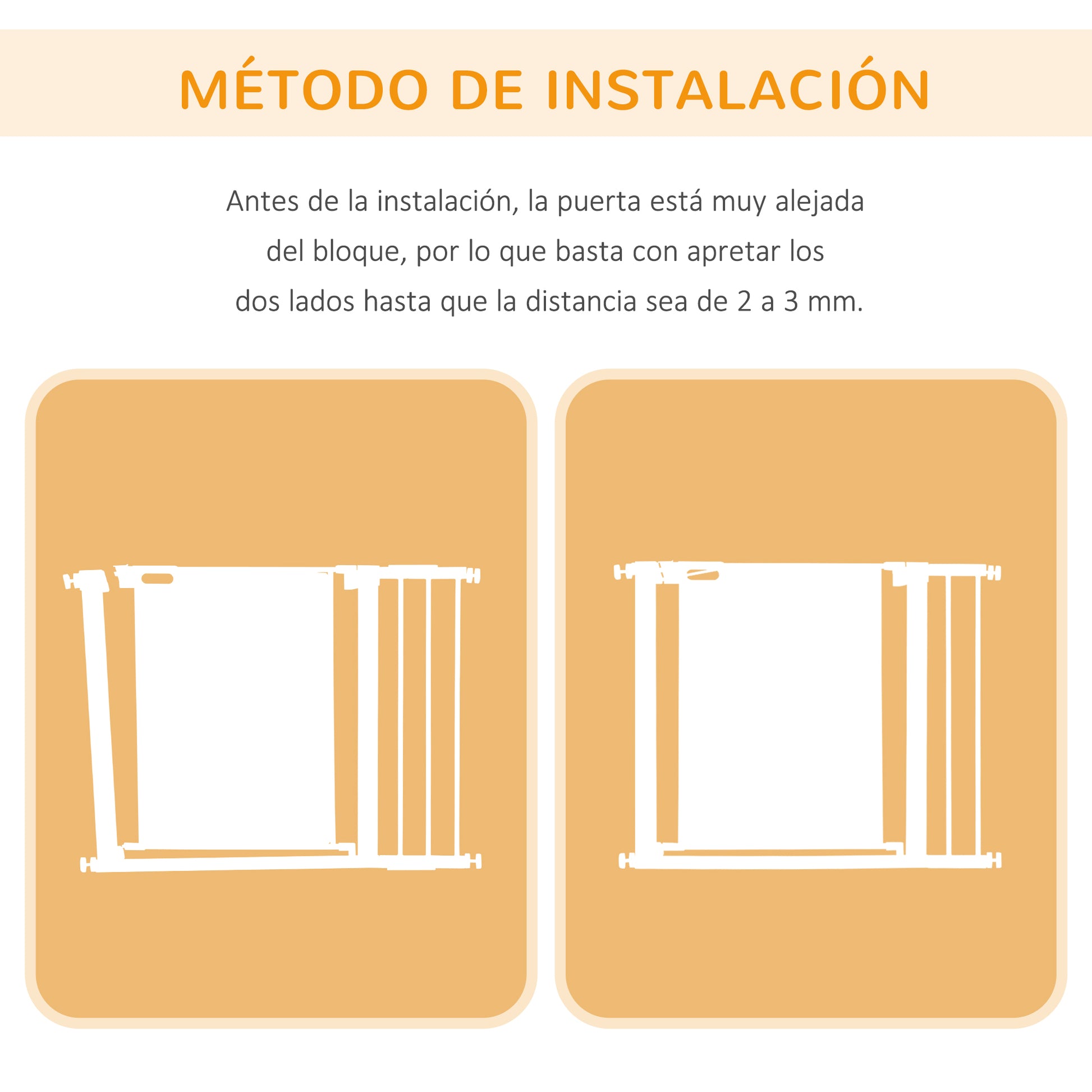 Dog Safety Gate Expandable 75-103 cm Stair Gate Door with 2 Extensions 7 and 14 cm Double Lock Automatic Closure White