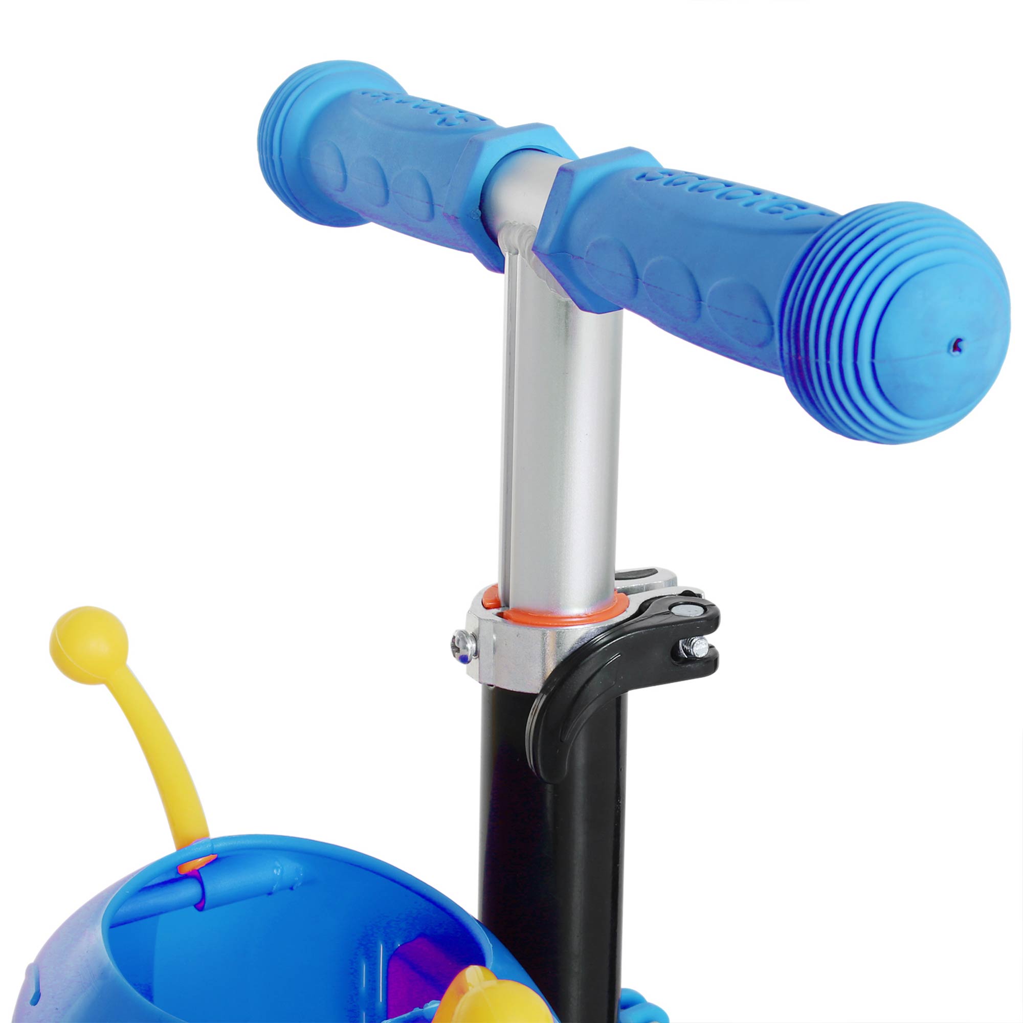 3-in-1 Scooter for Children 18+ Months Three-Wheel Scooter with Removable Seat Adjustable Handlebar Push Handle Height 62x25x72.5 cm Blue