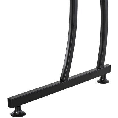 L-Shaped Computer Desk for Study Office Minimalist Modern with Large Space 112.5x152x74 cm Black