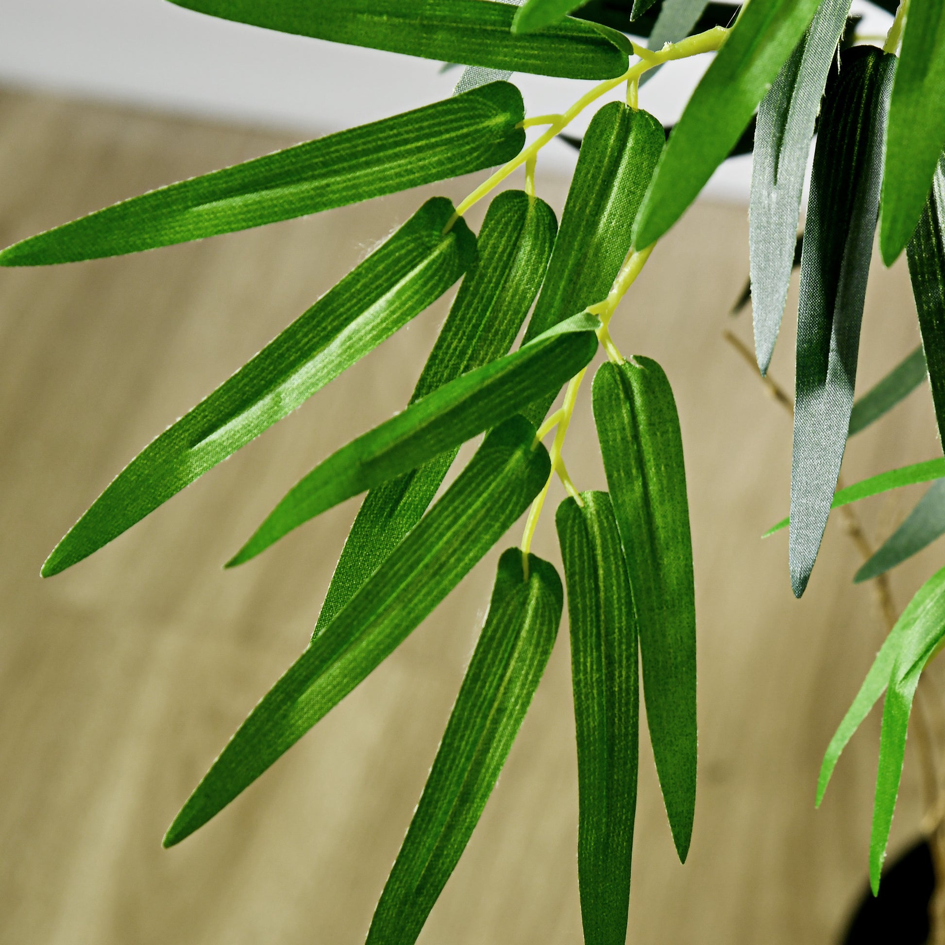Artificial Bamboo XXL 1.15m Realistic Dense Leaves Pot Included Black Green