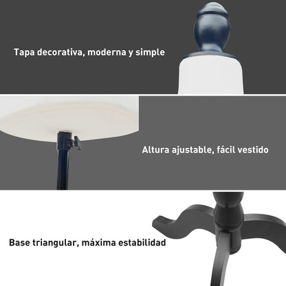 Female Sewing Mannequin Adjustable 130-168 cm with Wooden Tripod for Fashion Photography Clothing Display White