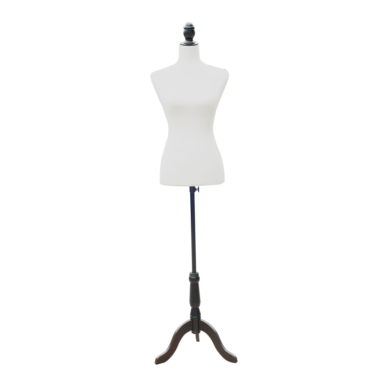 Female Sewing Mannequin Adjustable 130-168 cm with Wooden Tripod for Fashion Photography Clothing Display White