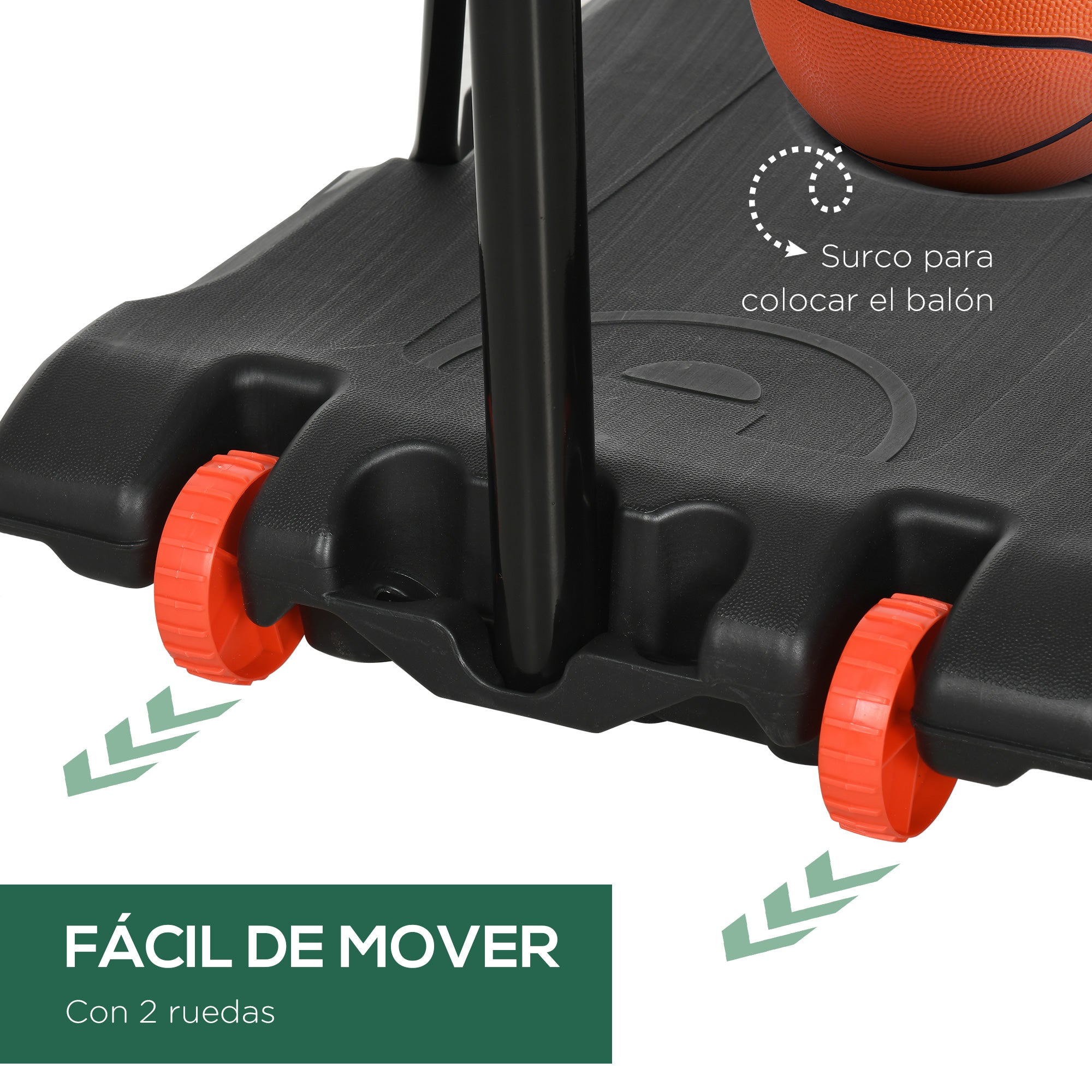 SPORTNOW Adjustable Height Basketball Hoop 178-208 cm with Wheels Basketball Hoop for Kids +6 Years with Fillable Base for Outdoor 75x56x210-240 cm Yellow and Black