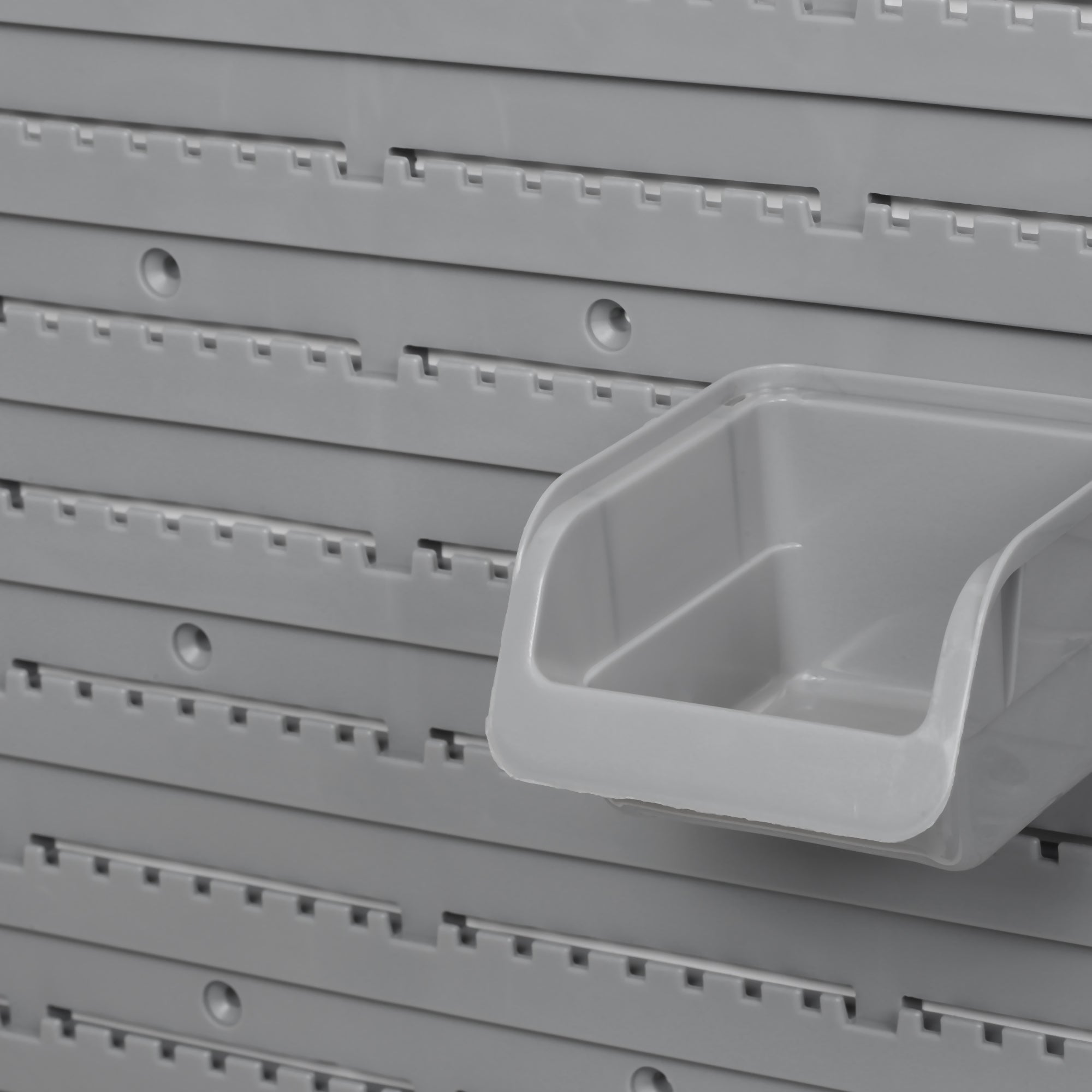 44-Piece Wall Tool Organizer 95x54 cm Wall Shelf for Tools with 28 Stackable Boxes and Different Hooks Gray and Orange
