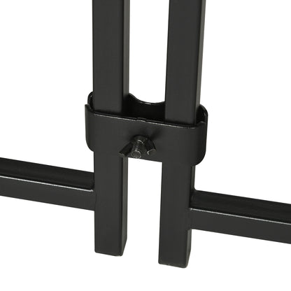 Small to Medium Dog Enclosure, Kennel House for Dogs and Chickens with Roof, 122x122x138cm