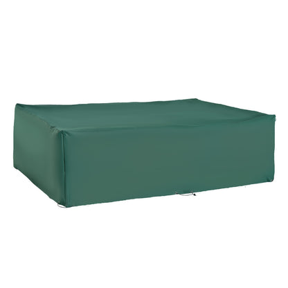 Garden Furniture Cover Outdoor 222x155x67 cm Waterproof UV-Resistant Dust-Proof Protective Cover for Terrace Patio Dark Green