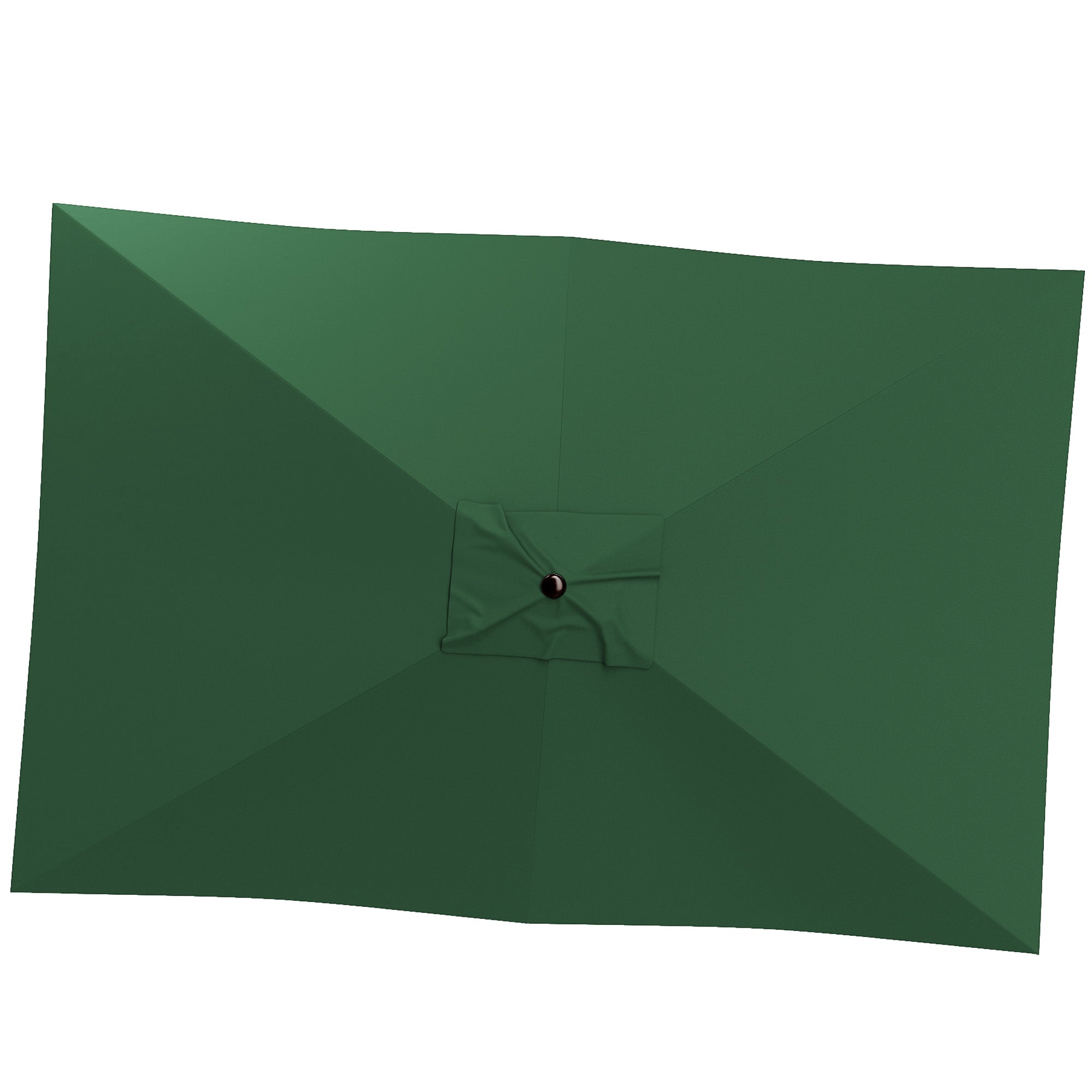 Replacement Canopy for Rectangular 3x2m Umbrellas with Ventilated Top, Sunshade Canopy Made of 180 g/m² Polyester, UV 50+ Protection, Green