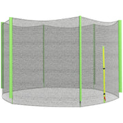 SPORTNOW 305 cm Trampoline Safety Net Round Trampoline Net Outdoor Protective Net for 6 Straight Poles Green