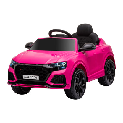 Kids Electric Car +3 Years Audi RS Q8 Licensed 6V Battery 2 Motors Remote Control MP3 Music Horn Lights Max Speed 3km/h 101x62x51 cm Pink