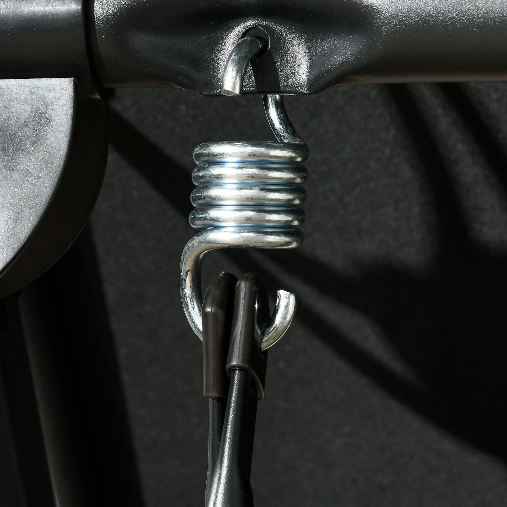 Hollywood Swing Bench 3-Seater, Garden Swing with Adjustable Sunshade, UV Protection, Swing Bench up to 330 kg Capacity, Textilene, for Garden, Terrace, Black