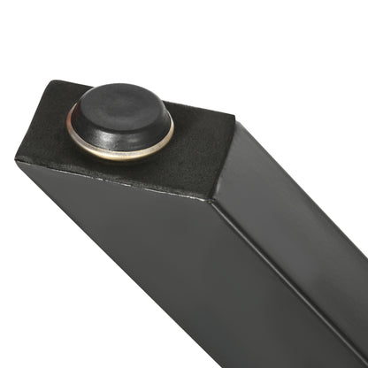 2 Pieces Steel Table Legs Table Feet for Dining Table Desk Coffee Table Table Base in X-Form Black 72cm