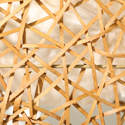 Rattan Cat House Basket with Thick Cushion Ø 40 x 32 cm Light Brown