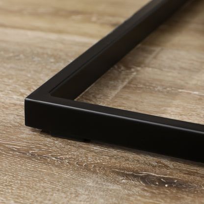 Set of 4 dining chairs with microfiber upholstery, steel sled legs, and handle kitchen chair with gray backrest