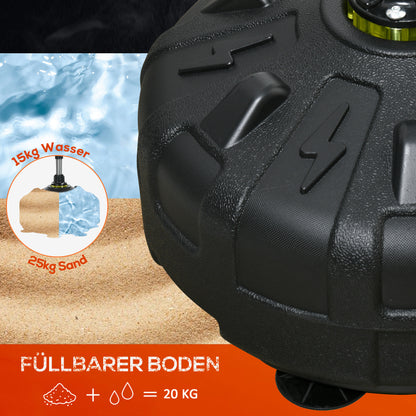 SPORTNOW Punching Ball, Boxing Bag 147-165 cm Adjustable Stand Boxing Trainer, Standing Boxing Ball for Training, Exercise, Black