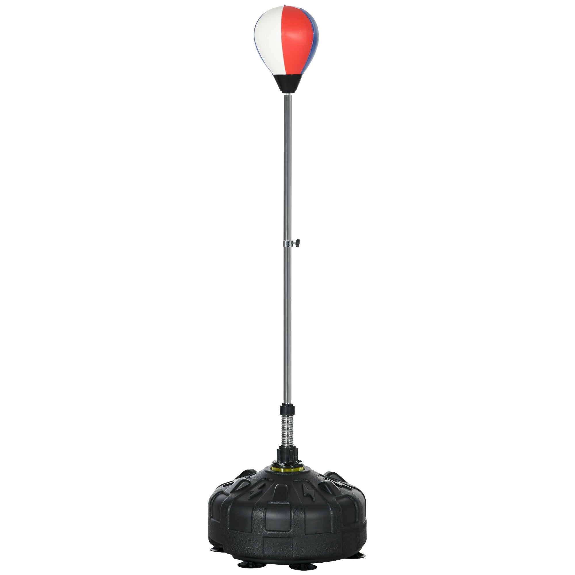 SPORTNOW Punching Ball, Boxing Bag 147-165 cm Adjustable Stand Boxing Trainer, Standing Boxing Ball for Training, Exercise, Black