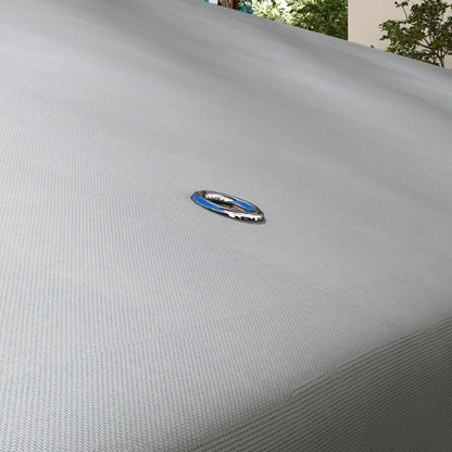 Replacement Roof for 3x3 m Gazebo Replacement Cover with Double Roof with 8 Drainage Holes Replacement Canopy for Gazebo Light Gray