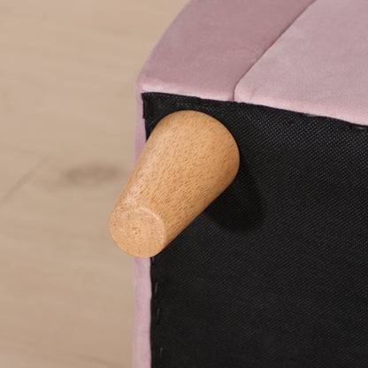 Kids Armchair Mini Sofa for Children aged 3+ with Padded Seat Armrests and Wooden Structure Max. Load 45 kg 50x42x58 cm Pink