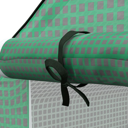 Greenhouse Film 1.4 x 1.9 m, Waterproof Garden Film with UV Protection Side Windows, Tear-Resistant Polyethylene Film, Cover for Greenhouse, Tunnel Film for Outdoor, Plants, Green