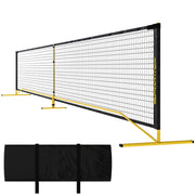 SPORTNOW Portable Pickleball Net, 6.7m with Carrying Bag, Metal Frame for Indoor Outdoor Yellow