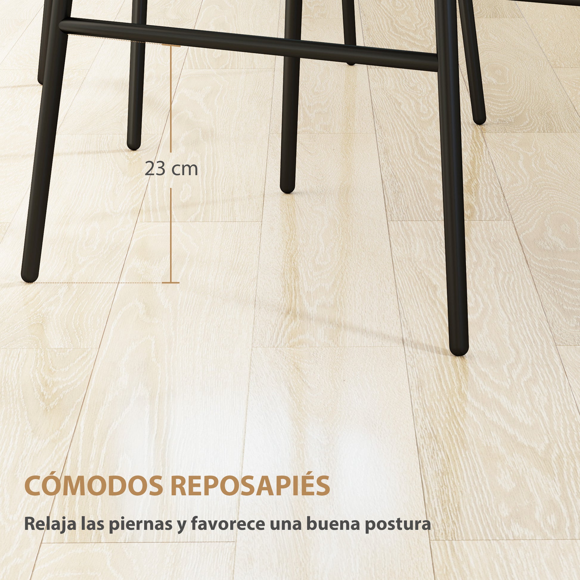 Set of 2 High Kitchen Stools Bar Stools with Rattan Back and Seat Load 120 kg Modern Bar Chairs for Kitchen Dining Room Brown