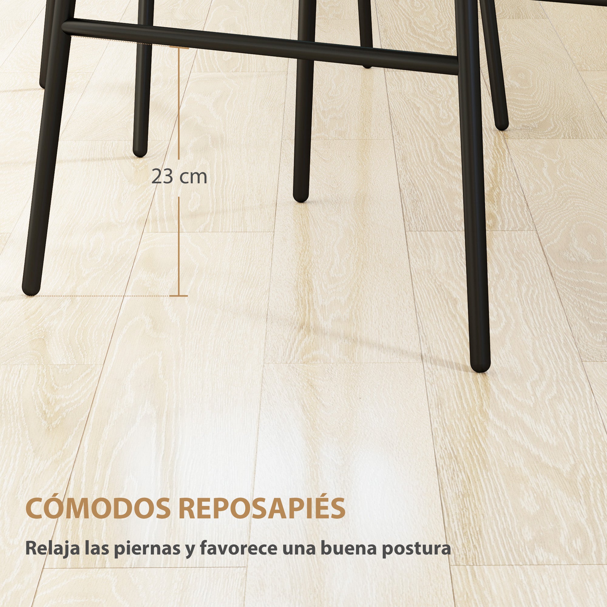 Set of 2 High Kitchen Stools Bar Stools with Rattan Back and Seat Load 120 kg Modern Bar Chairs for Kitchen Dining Room Brown
