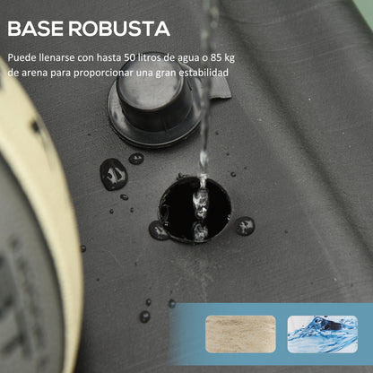 Basketball Hoop with Portable Adjustable Basketball Hoop Stand Height 302-352 cm with Wheels Fillable Base for Kids and Adults Black